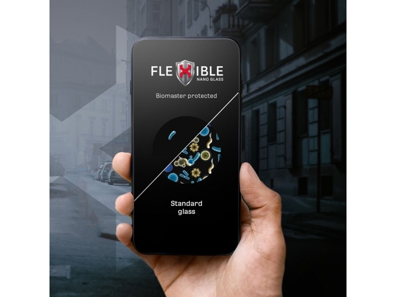 Forcell Forcell Flexibles 5D-Hybridglas Für Iphone 15 Pro Max Schwarz