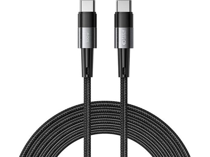 Tech-Protect Usb-C Til Usb-C Kabel 3 M | Grå (9319456606058)