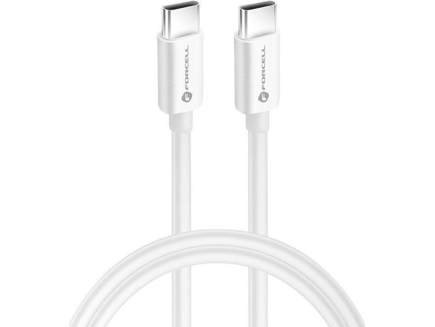 Forcell Usb-C - Usb-C Usb-Kabel 0,25 M Weiß