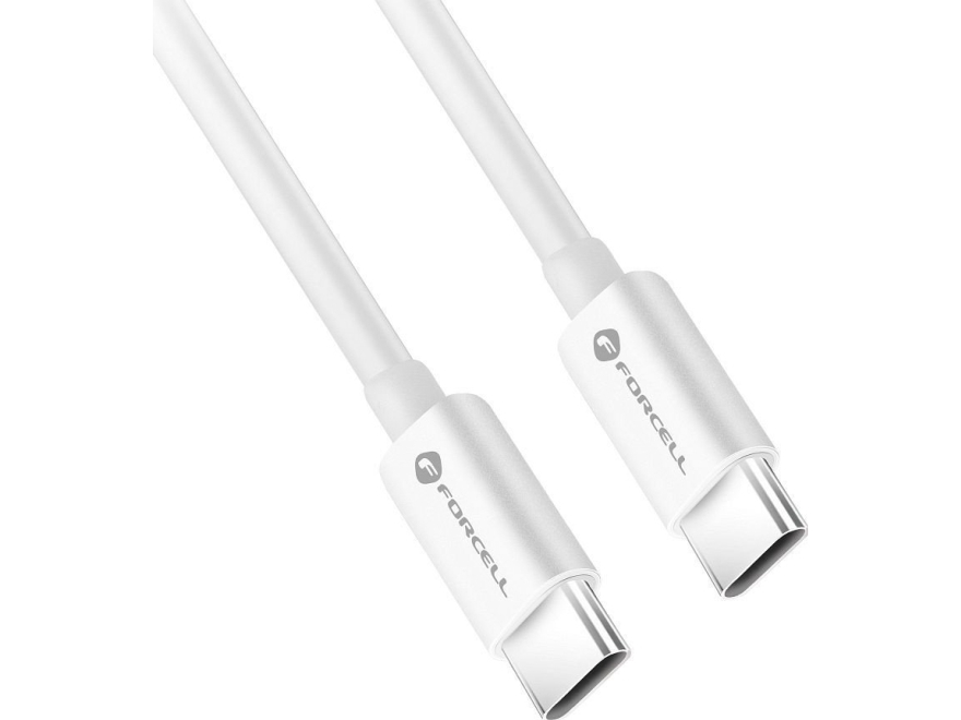 Forcell Usb-C - Usb-C Usb-Kabel 0,5 M Hvid