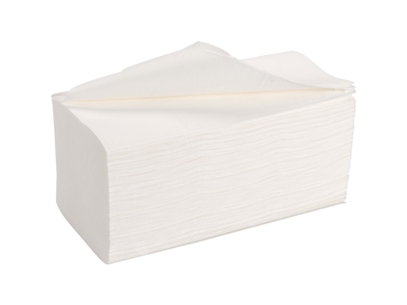 Pyyheliina, ABENA Care-Ness Excellent, 2-kerroksinen, V-taitto, 21x20,8cm, 10,5 cm, valkoinen - (20 kpl)