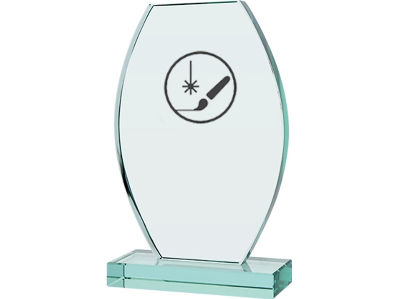 Victoria Sport graverad glastrofé med fodral + färgfyllning | Sport & Träning - Sportutrustning - Troféer | GameStuff