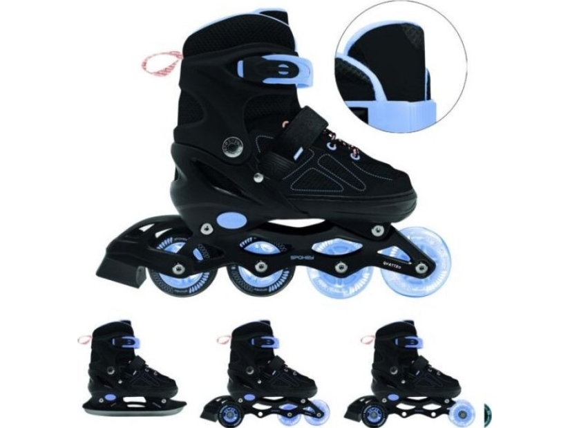 Spokey justerbare inlineskøjter til børn 4in1 Spokey QUATTRO