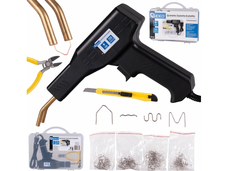 SVETSMASKIN FÖR PLAST 50W + GEKO HÄFTKLAMRAR | Elverktyg - Övriga maskiner - Svetsverktyg | GameStuff