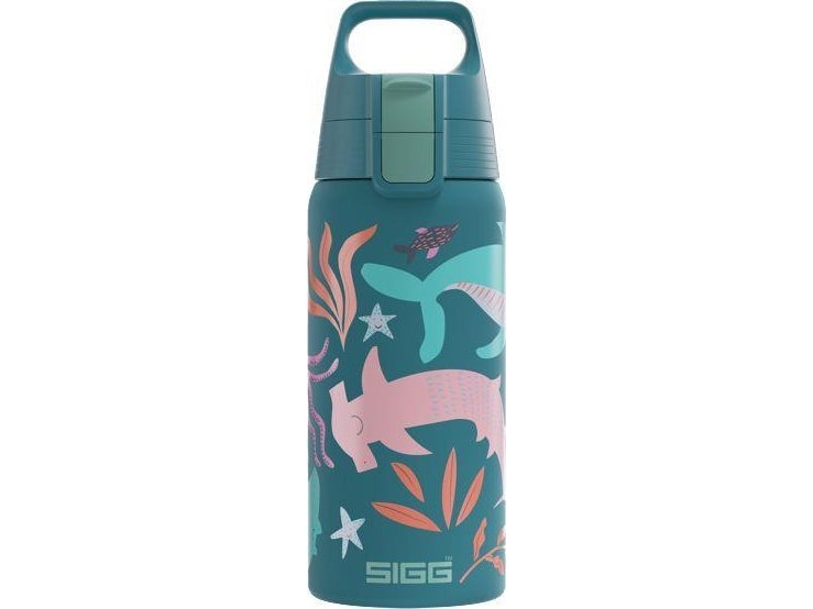 SIGG SIGG Butelka termiczna Shield One Blue Word 0.5L | Utomhus - Camping - Flaskor och vattenflaskor | GameStuff