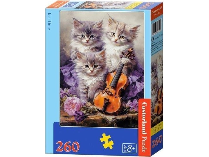 Castorland Puzzle 260 Musikalische Kätzchen Castor