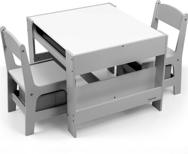 Milly Mally Bord og to stole Sven grå Milly Mally