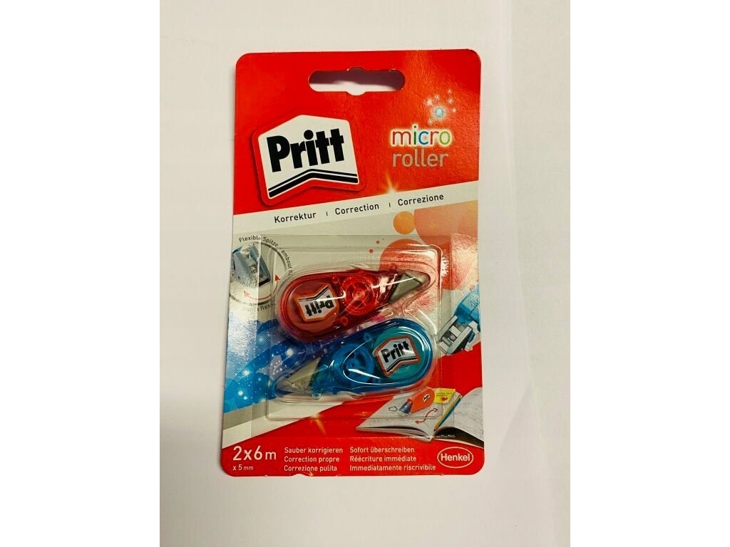 Pritt Korrektionsrulle Micro, Bredde 5 Mm, Længde 6 M, 2 Stk