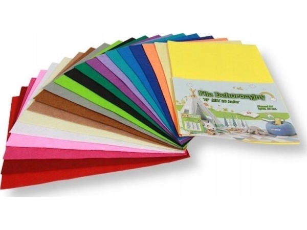 Polsirhurt filc dekoration mix 20x30 cm 20 stk