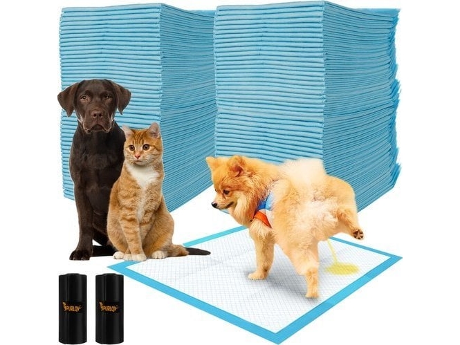 Engangs Absorberende Hygienepuder 60x60 cm - Inkl. Affaldsposer