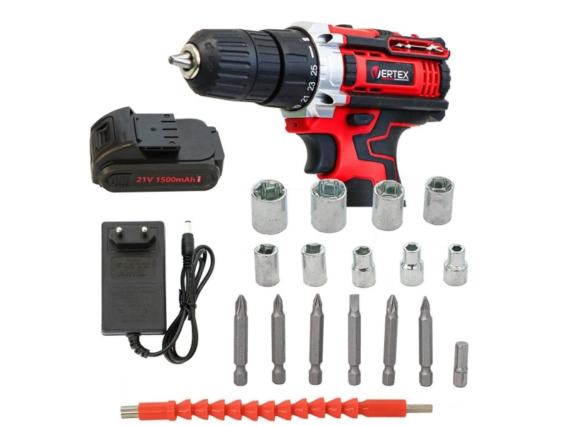 Vertex Schrauber 21V / 2X1,5Ah – Koffer
