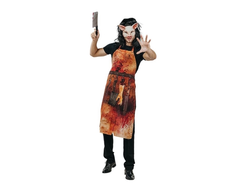 Schlachter-Schürze Mit Grimaske