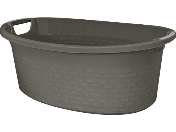 Branq Oval skål Bomull 60l. mörkgrå melange - 1460 | Huset - Tvätt & Rengöring - Torkställ och tvättkorgar | GameStuff