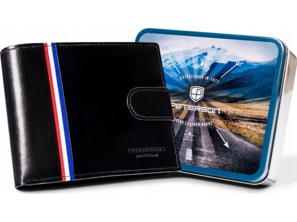 Peterson Suuri miesten nahkainen lukollinen lompakko - Peterson NoSize