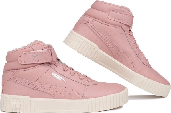 Puma Carina 2.0 Mid Wtr Kids Shoes Pink 387380 03