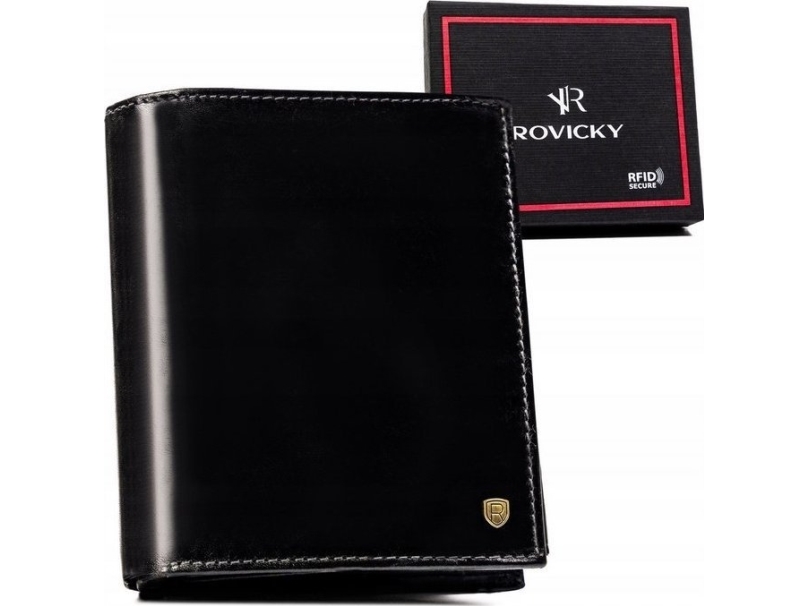 Rovicky duzy læderpung til mænd uden lukning