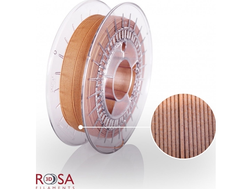 Kunststoff Rosa3d Biowood 1,75 Mm 0,5 Kg - Bräunlich Gelbstichig