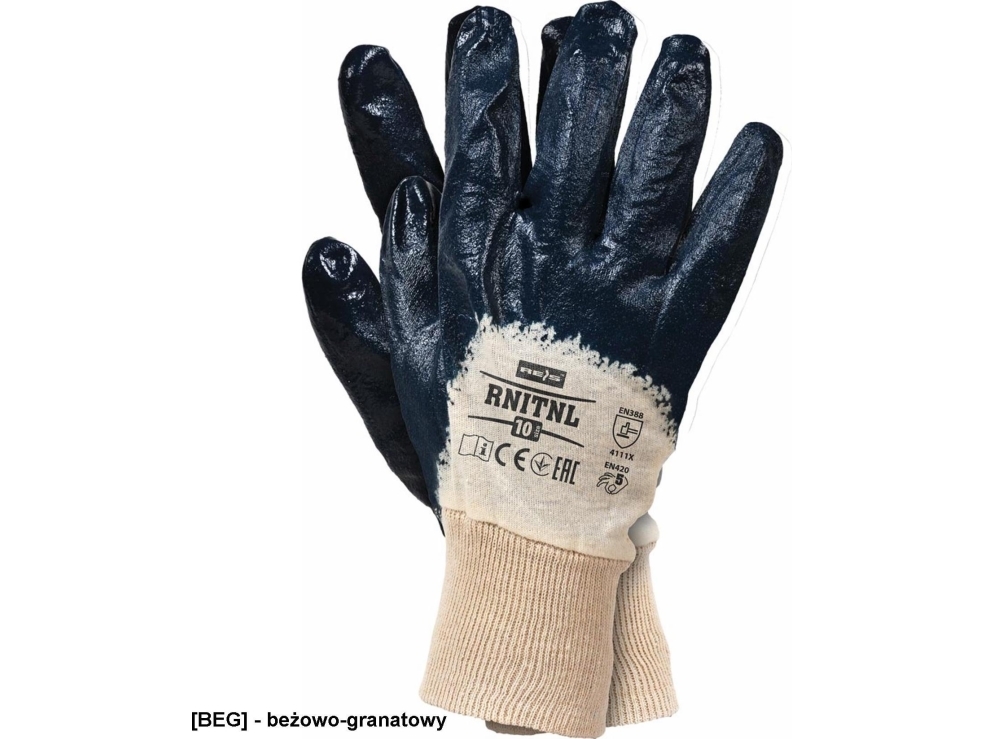 Ölbeständige Handschuhe Rekawice Roz - 10