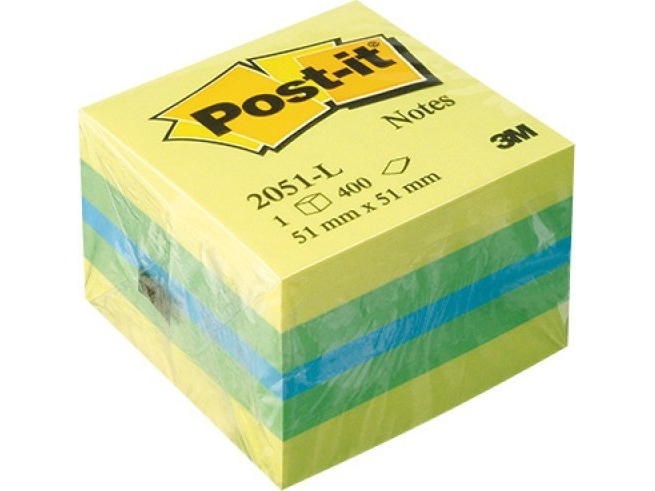 Post-it Post-it laput 51x51mm (2051L) sitruuna (400)