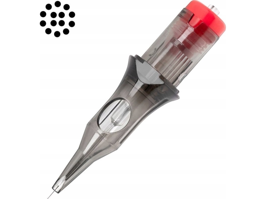 Activeshop Cartridge do tatuażu El Cartel V2 - 0.30 14RL Medium Taper 10 szt.