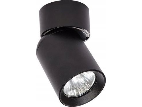 LED GU10 loftspot - Sort, justerbar, til påbygning, ekskl. lyskilde