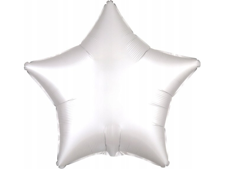 Amscan Folienballon Lustre Weißer Stern 48 Cm