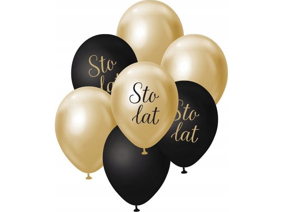 B&amp C ballonbuket J. Gold-Black Hundred Years, 7 dele