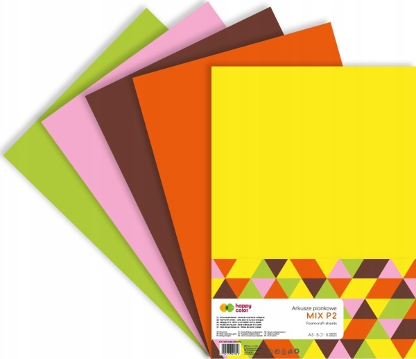 Happy Color Arkusze Piankowe A4 5Szt Mix P2 Happy Color