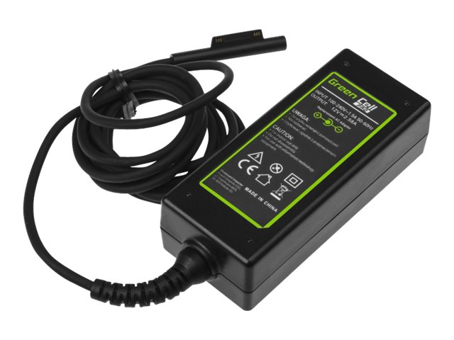 Green Cell Pro Strömadapter Ac 36 Watt Svart För Microsoft Surface Pro 3 Pro 4