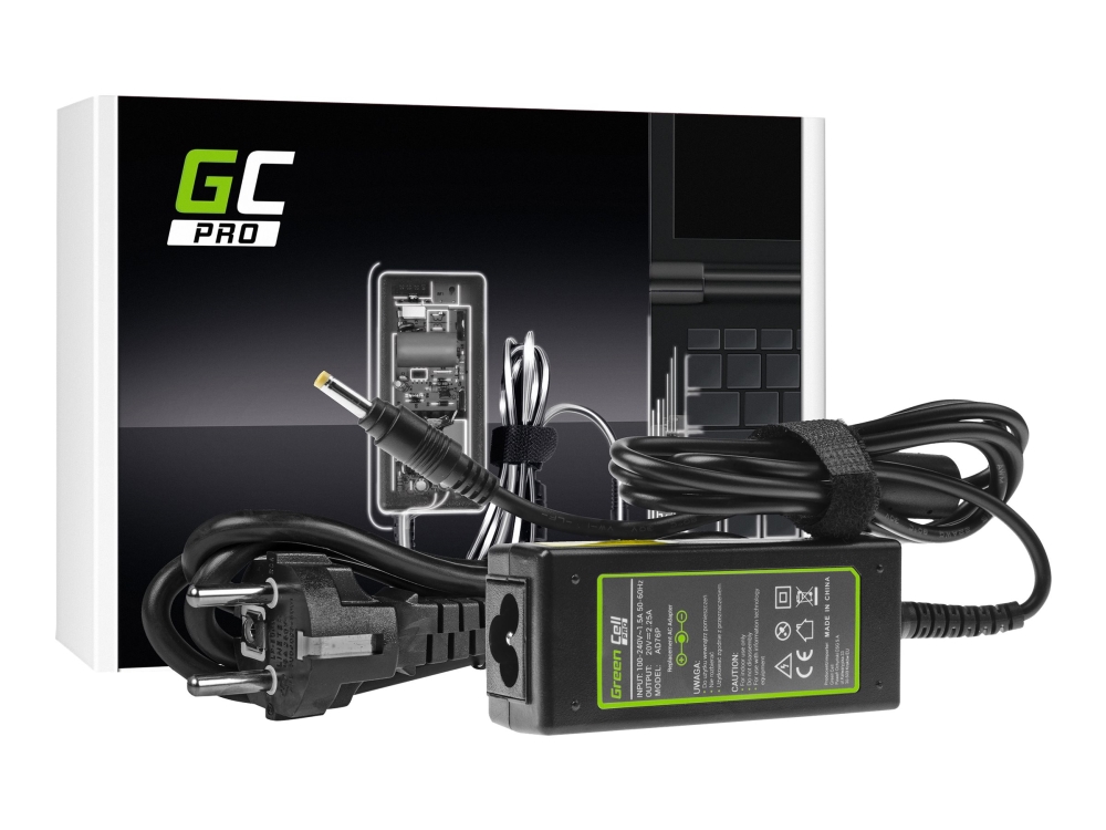 Green Cell Pro Strömadapter Ac 45 Watt Svart För Lenovo Ideapad 100 15 100s 14 110 15 Yoga 510 14 510 15