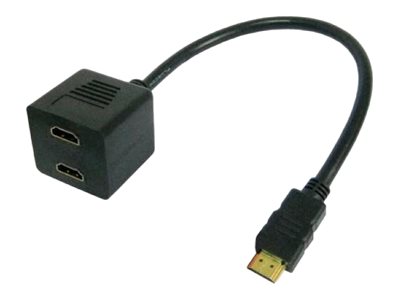 Techly Video Splitter Cable Hdmi M To 2 X Hdmi F - Video-/Audiosplitter - 2 X Hdmi - Desktop