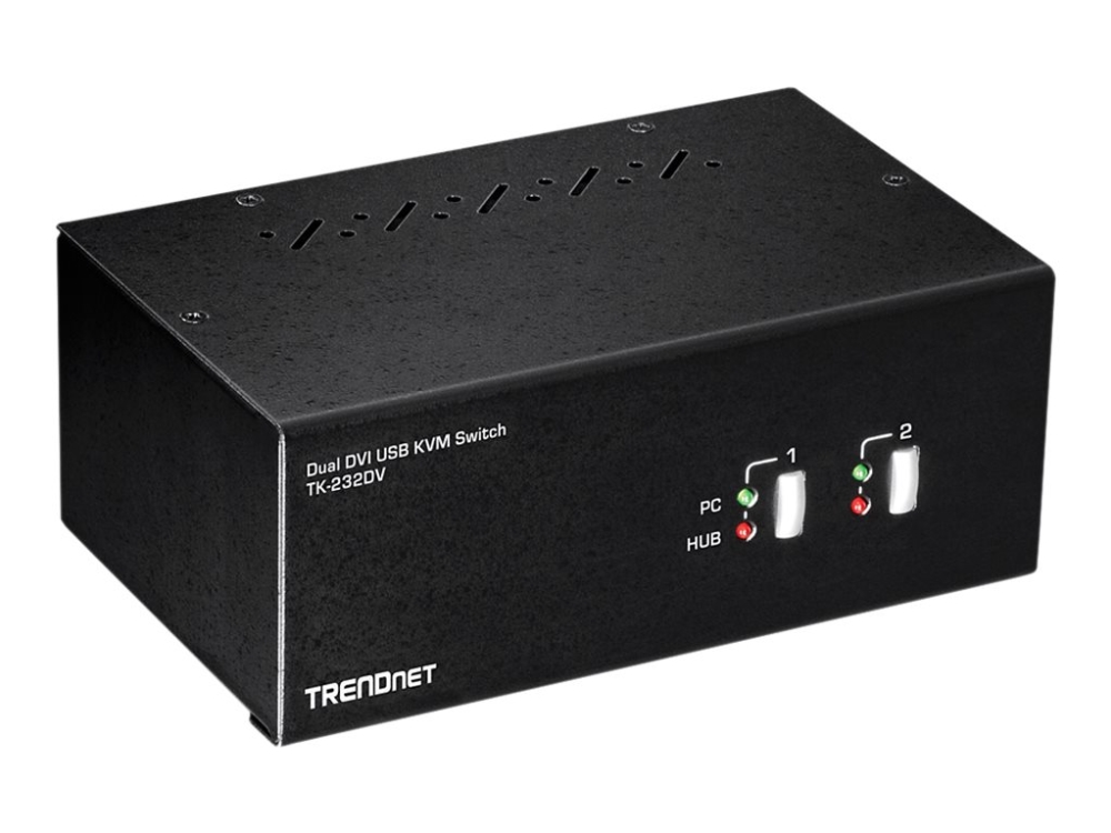 Trendnet 232dv Kvm Audio Usb Switch Kvm Audio Usb Lokalbruger Desktop Taa Kompatibel