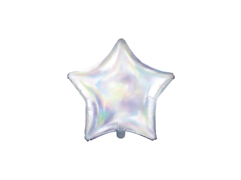 Folienballon Stern, Perlmutt