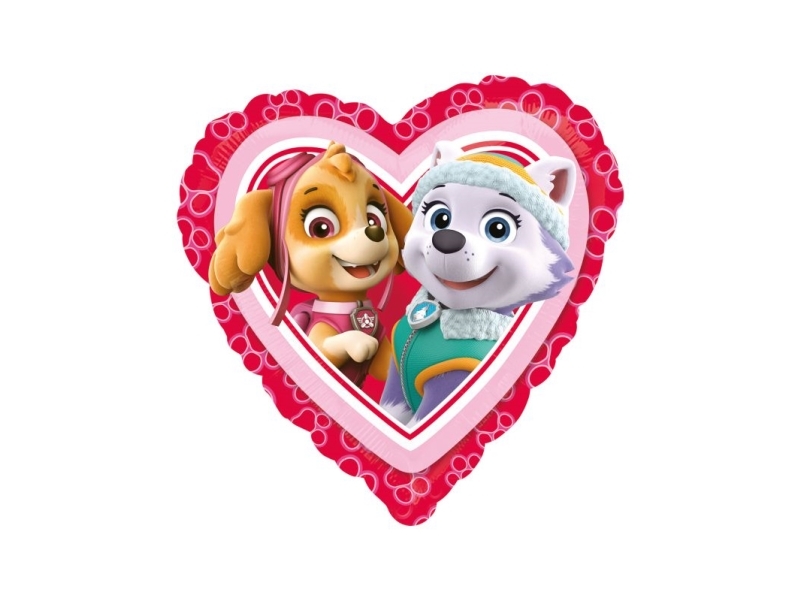 Paw Patrol Herz Folienballon, 43 Cm