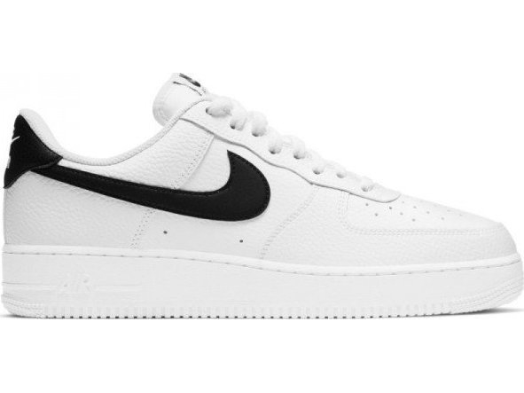 Nike Air Force 1 Low '07 White Black Pebbled Leather