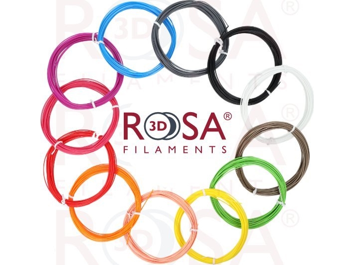 Rosa3d Pla Kunststoff-Kit - 1.75Mm - Hauptfarben - 12X10m