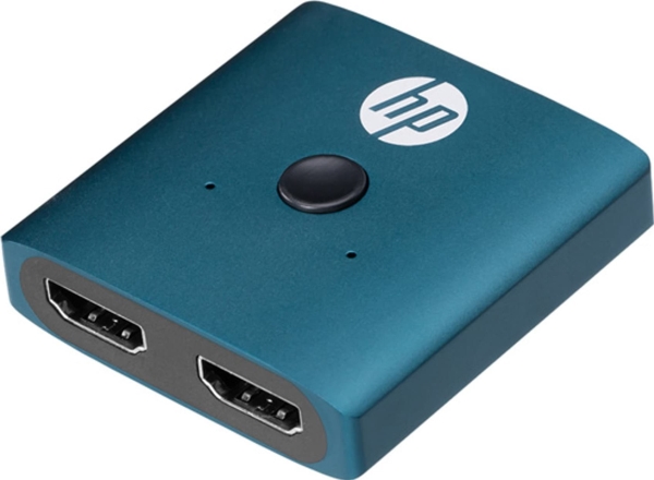 Hp Blue Hdmi-Switch, Dhc-Hd01v, Hdmi F - 2X Hdmi F, Morandi-Blå, Hewlett-Packard