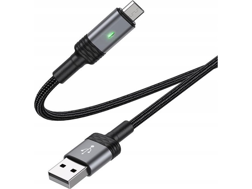 Borofone Usb-A - Microusb-Kabel 1,2 M Sort (Kabav1004)
