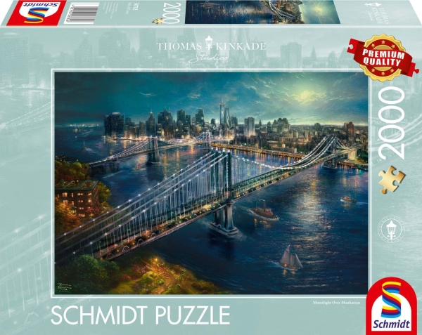Schmidt Spiele Puslespil 2000 Thomas Kinkade ¦wiato Ksiyca