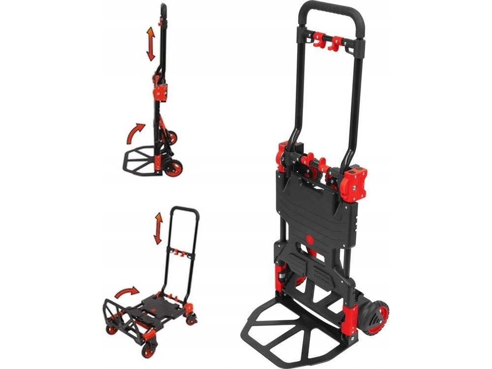 Yato sammenklappelig værktøjsvogn YATO SKLADANY WÓZEK MAGAZYNOWY 2W1 137 kg