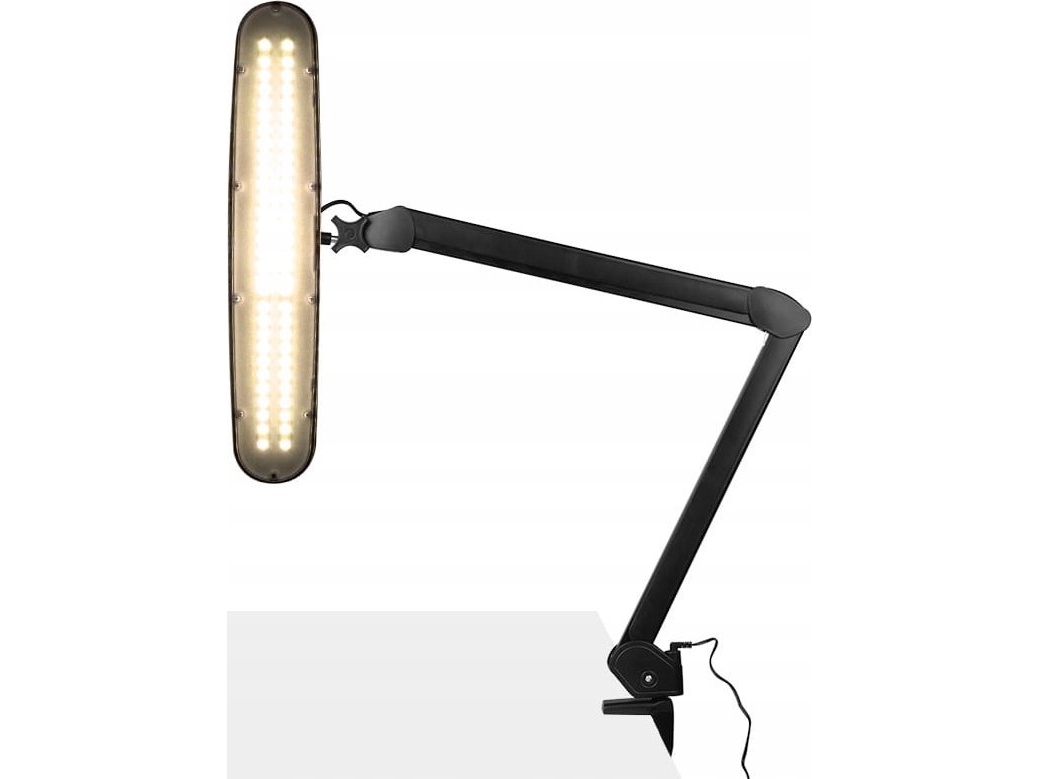 LED værkstedsarmatur Elegant 801-tl med skruestik regulering af lysstyrke og farvetemperatur black