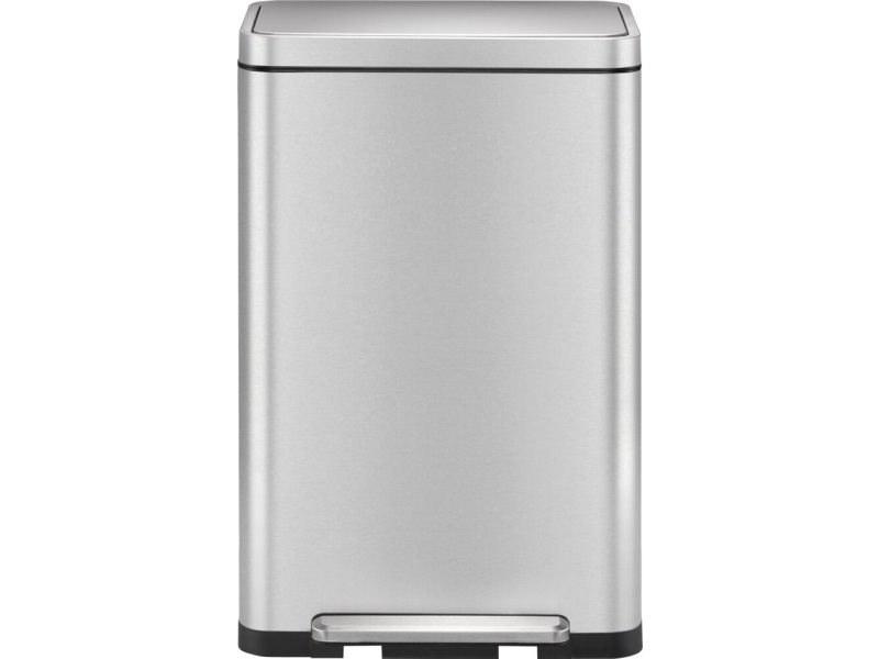 Treteimer, Eko X-Cube, Stahl Matt, Edelstahl, 1 Fach, 30 L, Mit Kunststoff-Inneneimer Und Soft-Close