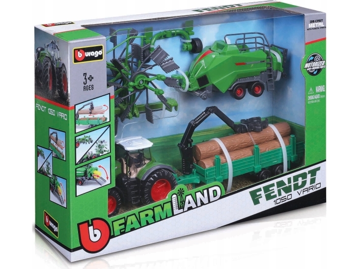 Bburago Tractor Gift Set Fendt 1050 Varior BBURAGO