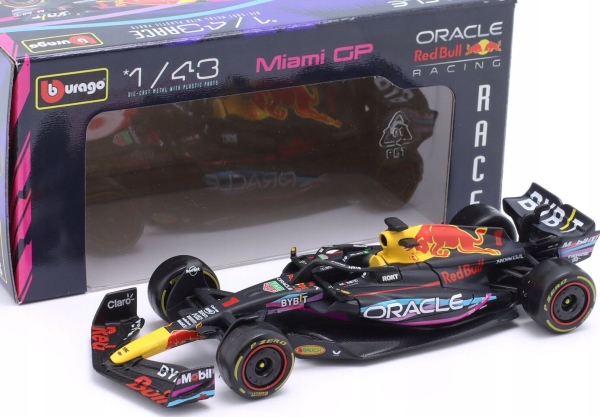 Bburago Race Oracle Red Bull Racing Rb19 Miami #1 Bburago