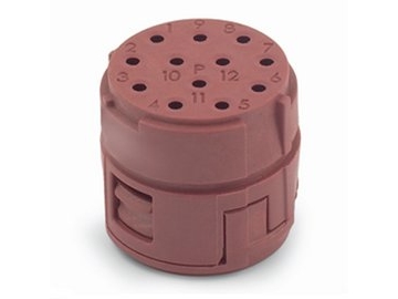 Lapp EPIC SIGNAL M23, suora, naarasliitin, 100 V, 7 A, ruskea, metallia