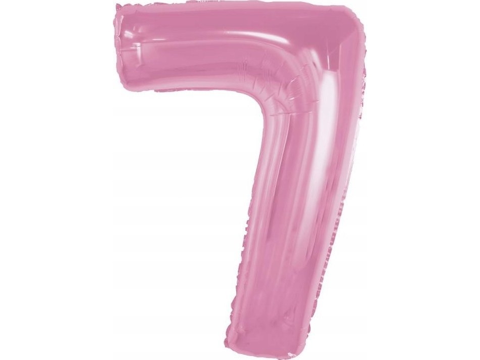 Godan Folienballon Nummer 7 Hellrosa Smart 92Cm