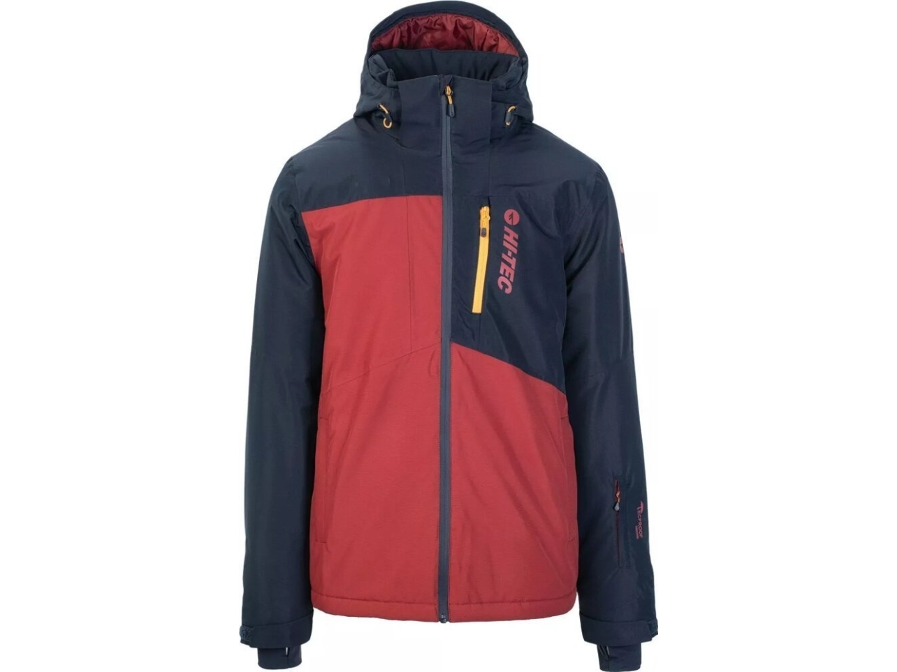Hitec Herre-Skitjakke Alpir Sky Captain/Merlot Str. Xxl