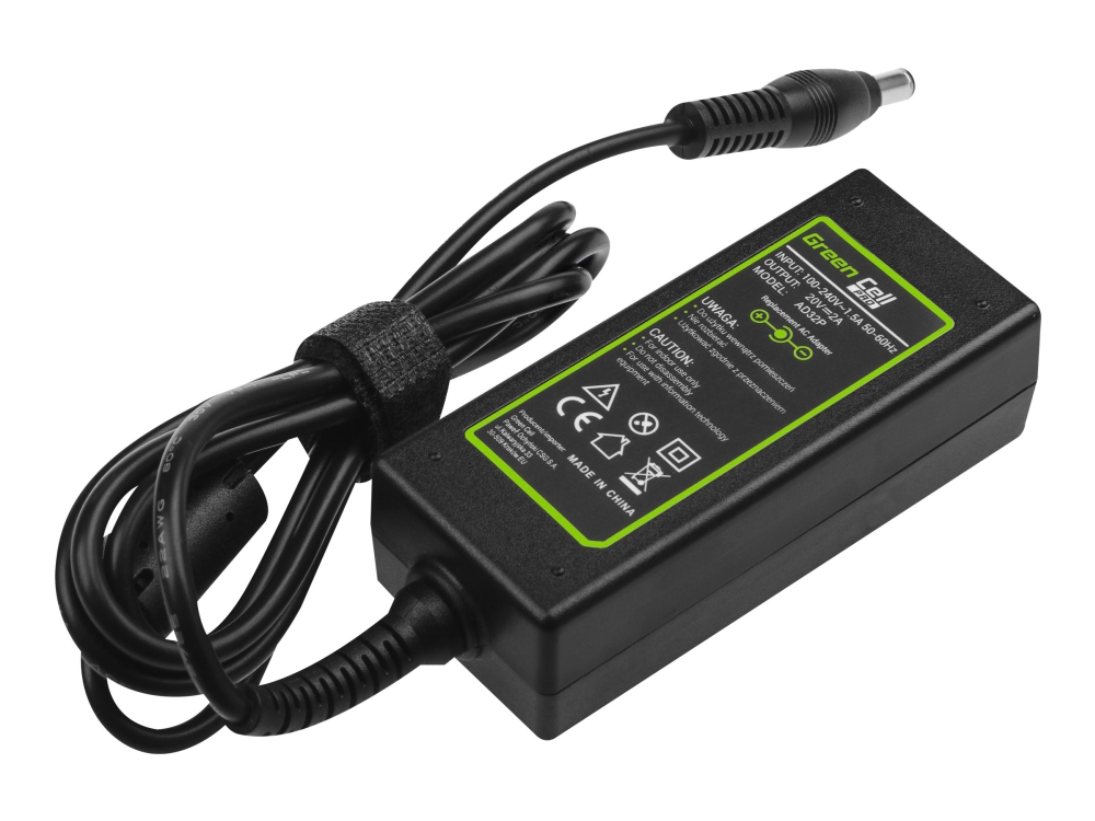 Green Cell Pro Strömadapter Ac 40 Watt Svart För Lenovo Ideapad N585 S10 S100 S10 2 S10 3 S10e S300 S400 S405 U310
