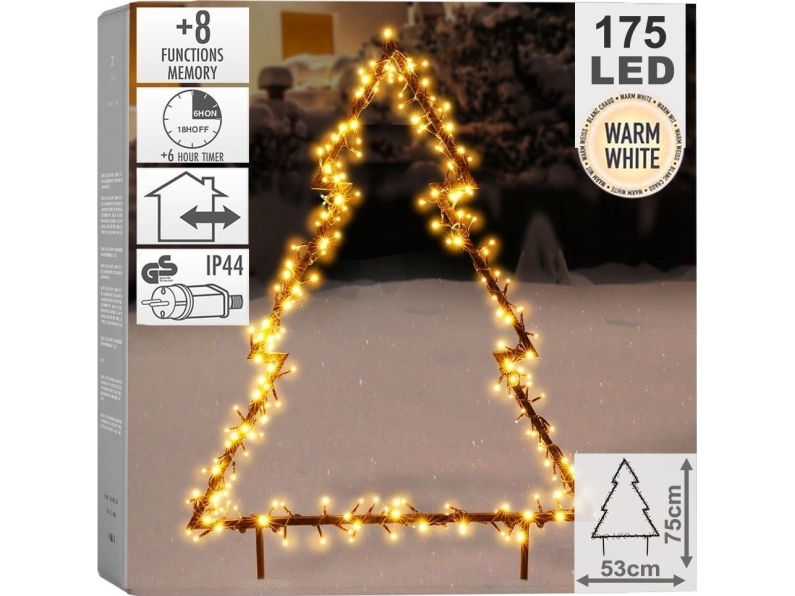 Vilde upplyst julgran utomhus i metall 175 LED 75 cm | N - A | GameStuff