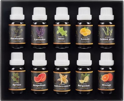 Ruhhy doftspridare Eterisk olja - 10st 15ml Ruhhy 21938 | Ventilation & Klimat - Ventilation - Luftfuktare | GameStuff